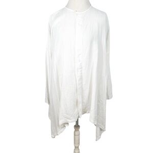 Eskandar White Flowing Blouse